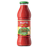 Mutti Passata gezeefde tomaten basilicum 720ml