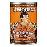 La morena Refried bayo beans with chilpotle en adobo 440g