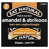 Eat Natural Barras de frutas e nozes amêndoa e damasco 3x50g 150g