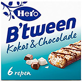 Hero B'tween kokos og chokolade 6x25g 150g