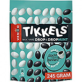 Venco Tikkels mix van drop en dropmint 245g