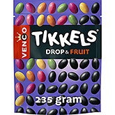 Venco Tikkels mix van drop en fruit 245g