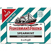 Fisherman's Friend Halspastiller m. spearmint 3x25g 75g