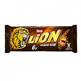 Lion Barritas de chocolate rellenas de dulce de leche y cereales 6x30g 180g