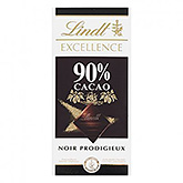 Lindt Excellence 90% cacao noir prodigieux 100g