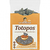 La Morena Totopos oven baked blue corn tortilla chips 150g