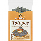La Morena Totopos oven gebakken blauwe maïs tortilla chips 150g