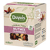 Duyvis Unsalted nutmix cranberry 4x30g 120g