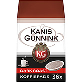 Kanis & Gunnink Dark roast 36 coffee pads 250g