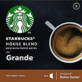 Starbucks House blend grande dolce gusto compatible 12 capsules 102g