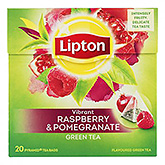 Lipton Thé vert vibrant framboise et grenade 20 sachets 28g