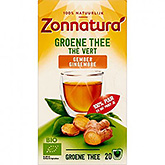 Zonnatura Grøn te ingefær 20 poser 34g
