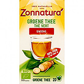 Zonnatura Groene thee ginseng 20 zakjes 36g