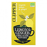 Clipper Lemon and ginger organic infusion 20 bags 45g