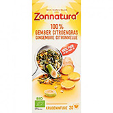 Zonnatura 100% erva-cidreira gengibre 20 saquetas 30g