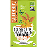 Clipper Ginger green tea with a twist of matcha and turmeric 20 bags 36g