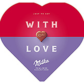 Milka Avec des chocolats d'amour à la crème de noisette 165g