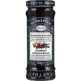 St. Dalfour Cranberry & blauwe bessen vruchtenspread 284g