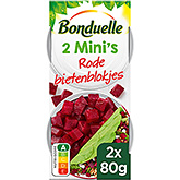 Bonduelle Cubos de raiz de beterraba vermelha 2 minis para saladas 160g