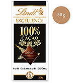 Lindt Excellence 100% cacao noir profond 50g