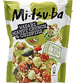 Mitsuba Wasabi jordnötscrunch & crispies 100g