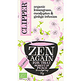 Clipper Infusión hierba de limón, eucalipto y ginko ecológica, Zen again 35g