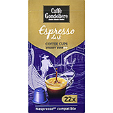 Caffè Gondoliere Espresso dark coffee cups 110g