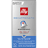 Illy Cápsulas de café expresso descafeinado 57g