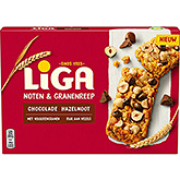 Liga Nødder cereal bar chokolade hasselnød 160g