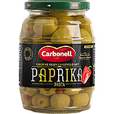 Carbonell Gröna oliver fyllda med paprikapasta 350g