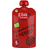 Ella's Kitchen Jordbær æbler 4 økologiske 120g
