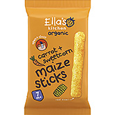 Ella's Kitchen Maize sticks wortels mas 7 bio 17g