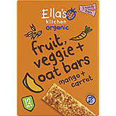 Ella's Kitchen Mango gulerod havre barer 12 økologiske 125g