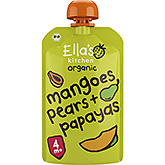 Ella's Kitchen Mangas orgânicas, peras papaias 4 120g