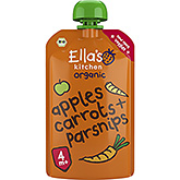 Ella's Kitchen Gulerødder, æbler og pastinak 4 øko 120g
