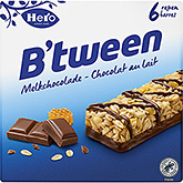 Hero B'tween barras de cereais chocolate ao leite 150g