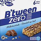Hero B'tween zero muesli bar milk chocolate 120g