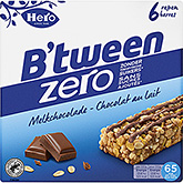 Hero B'tween zero barras de cereais chocolate ao leite 120g