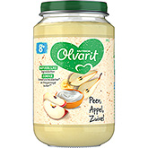 Olvarit Pear apple yogurt 200g