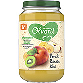 Olvarit Fersken, banan och kiwi 200g