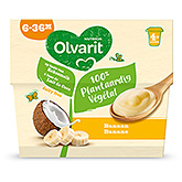 Olvarit Plant-based dessert banana 380g