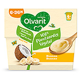 Olvarit Plátano de postre a base de plantas 380g