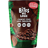 BitesWeLove Guisantes crujientes de chocolate negro 100g