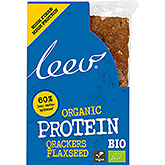 Leev Organic crackers protein flaxseed 100g