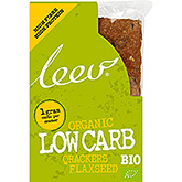 Leev Økologisk low carb qrackers linfrø 80g