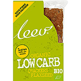 Leev Biologische low carb qrackers lijnzaad 80g