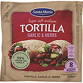 Santa Maria Tortilha de alho e ervas médio 320g