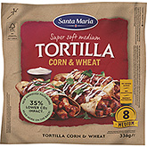 Santa Maria Tortilha de milho e trigo médio 336g