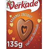 Verkade Coeur chocolat au lait caramel fleur de sel 135g
