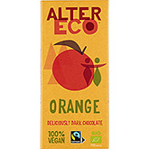 Alter Eco Lækker mørk chokolade appelsin 100g